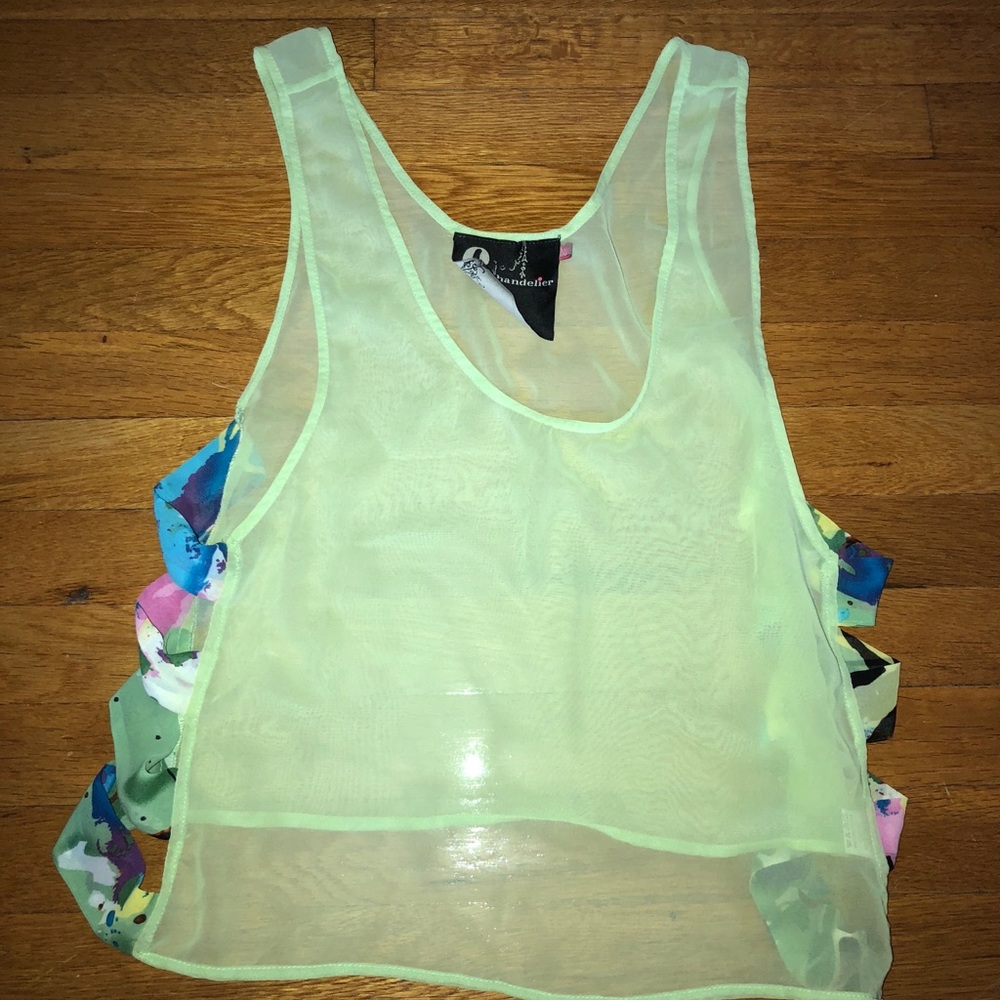 LF green sheer tank
